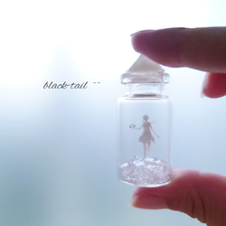 小瓶の中の妖精＊魔法の小瓶 立体・オブジェ black-tail 通販