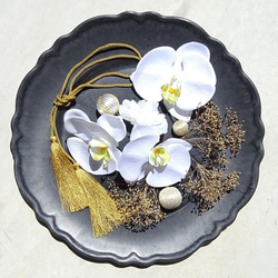 【即日発送】選べる♡ゴールド＆ホワイト系髪飾りセット♡ウェディング 髪飾り 結婚式 成人式 金箔 卒業式 成人式 12枚目の画像