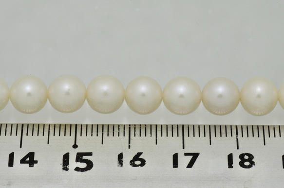 淡水パール　ラウンド(丸型）　ホワイト　7-7.5mm前後　A級品 商品番号1107A 3枚目の画像