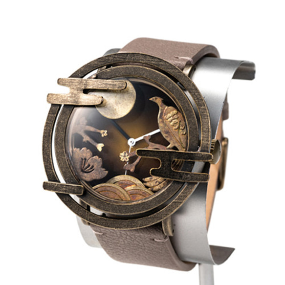 「風流（FuuRyuu」手作り時計／ベルトカラー6色 名入れ可 2枚目の画像