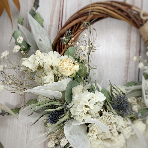 ホワイトルナリアのハーフリース♡イエローリース♡ホワイトリース