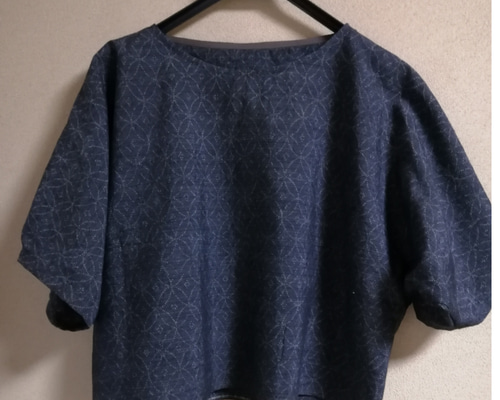 SOLD お値下げ中 着物リメイク ブラウス 大島紬 FREE SIZEの通販