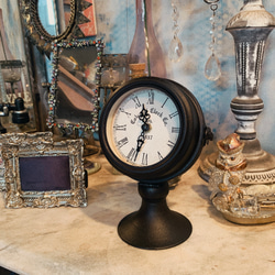 アンティークな部屋/ インテリア装飾 置き時計（シャビーブラウン） 1枚目の画像