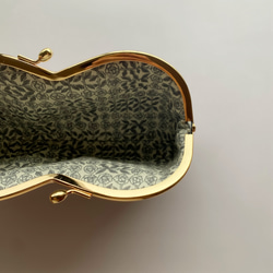 シンフォニーのふっくらメガネケース ブルーアイボリー 4枚目の画像