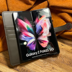 galaxy Zfold3 手帳型 本革 ケース[サピアノ] 10枚目の画像