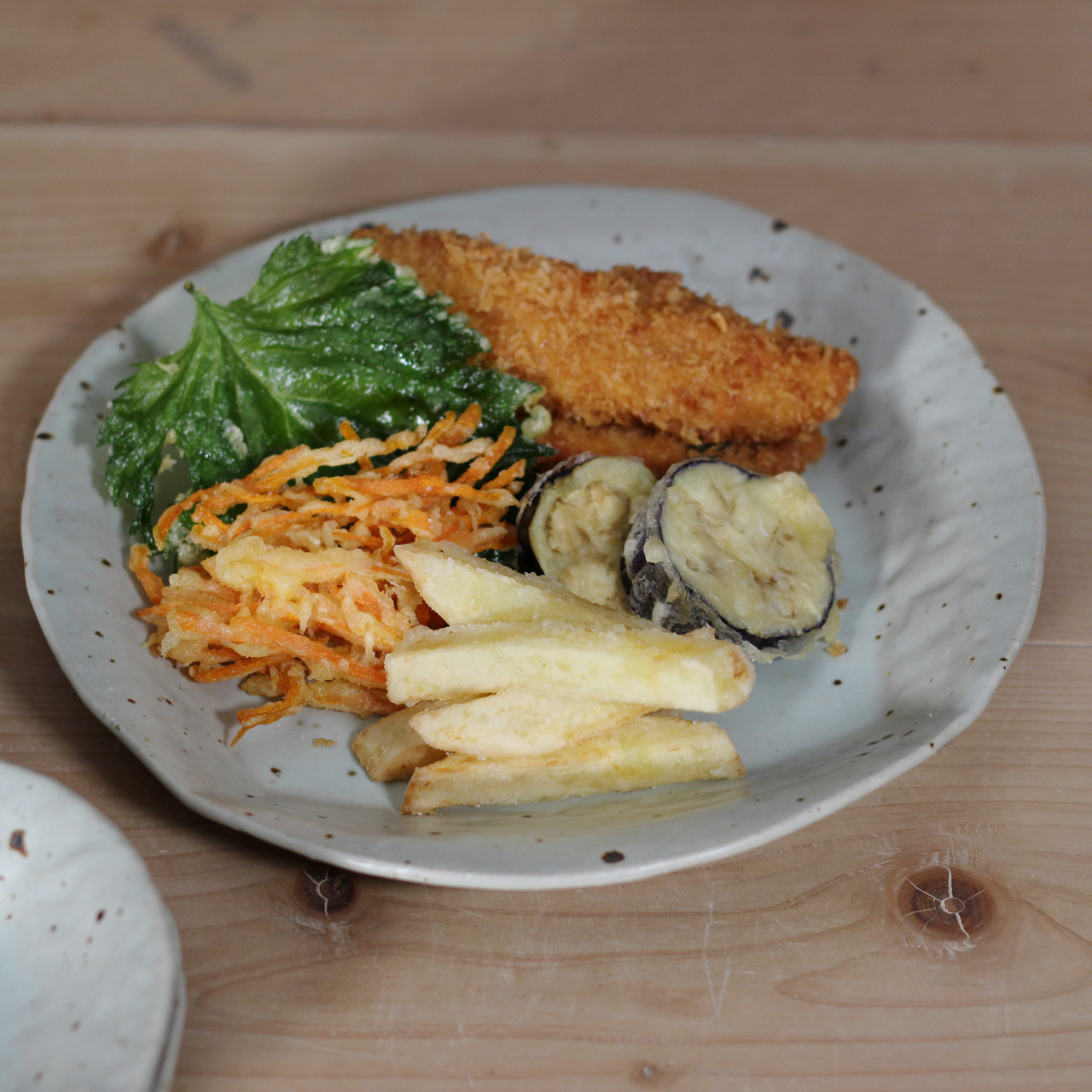陶器 食器 陶芸作家 25cmプレート皿2枚----み用ページ 黒