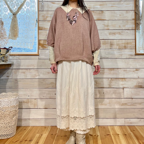 ズボスカパン(透かしレースver.)ペチコート付きスカート（22s