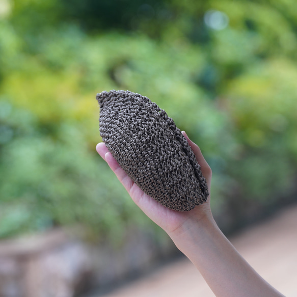 sasawashi ポーチ　Mサイズ　カーキ色　送料無料！特別企画2208　creema限定2208 3枚目の画像