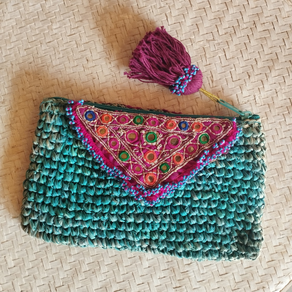 Fromバリ　ビーズバスケット3点セット（ターコイズ） Fromバリ ビーズバスケット3点セット（ターコイズ） バリ島の