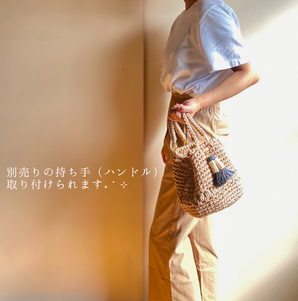 vacation -ﾊﾞｹｰｼｮﾝ- / 巾着バッグ 夏バッグ ブラック 14枚目の画像