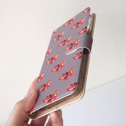 [促銷/每種顏色限售 1 件] 筆記本型智能手機保護殼 &lt;Akabeko&gt; iPhone12/12Pro 第5張的照片