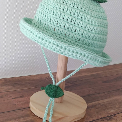 果物帽子 ハンドメイド 青りんご