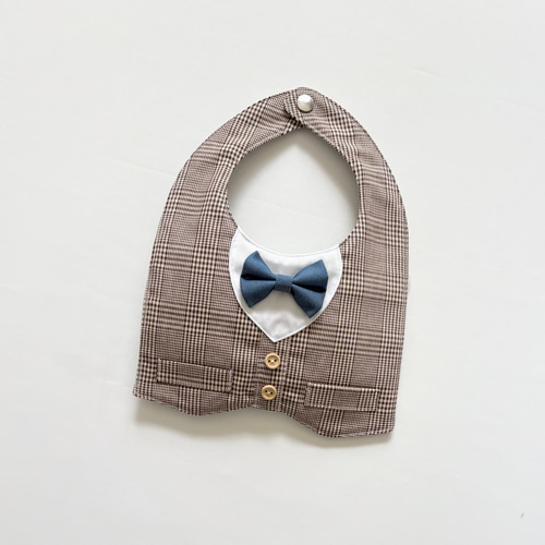 【送料無料】タキシード風スタイ おめかしスタイ タキシード風スタイ 男の子スタイ お呼ばれスタイ