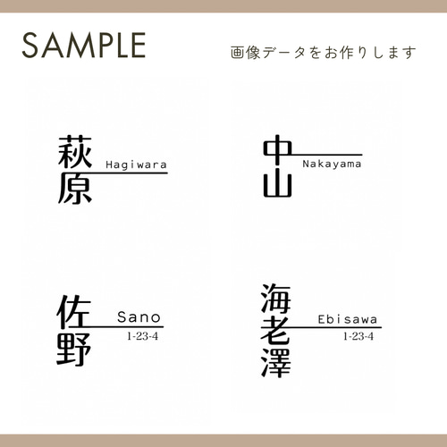 表札 ポスト orderステッカー 】何処にでも貼れる 防水 ネーム