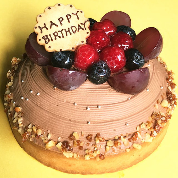 エスキィス 木苺のチョコレートケーキ 14cm 4.5号 3〜4名様 誕生日ケーキ プレゼント クリスマス 1枚目の画像