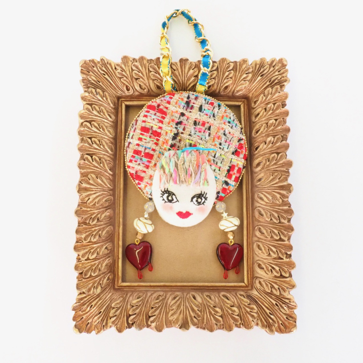 ☆受注製作☆２wayフェイスブローチ＜エミリー＞【カラフルマジック】