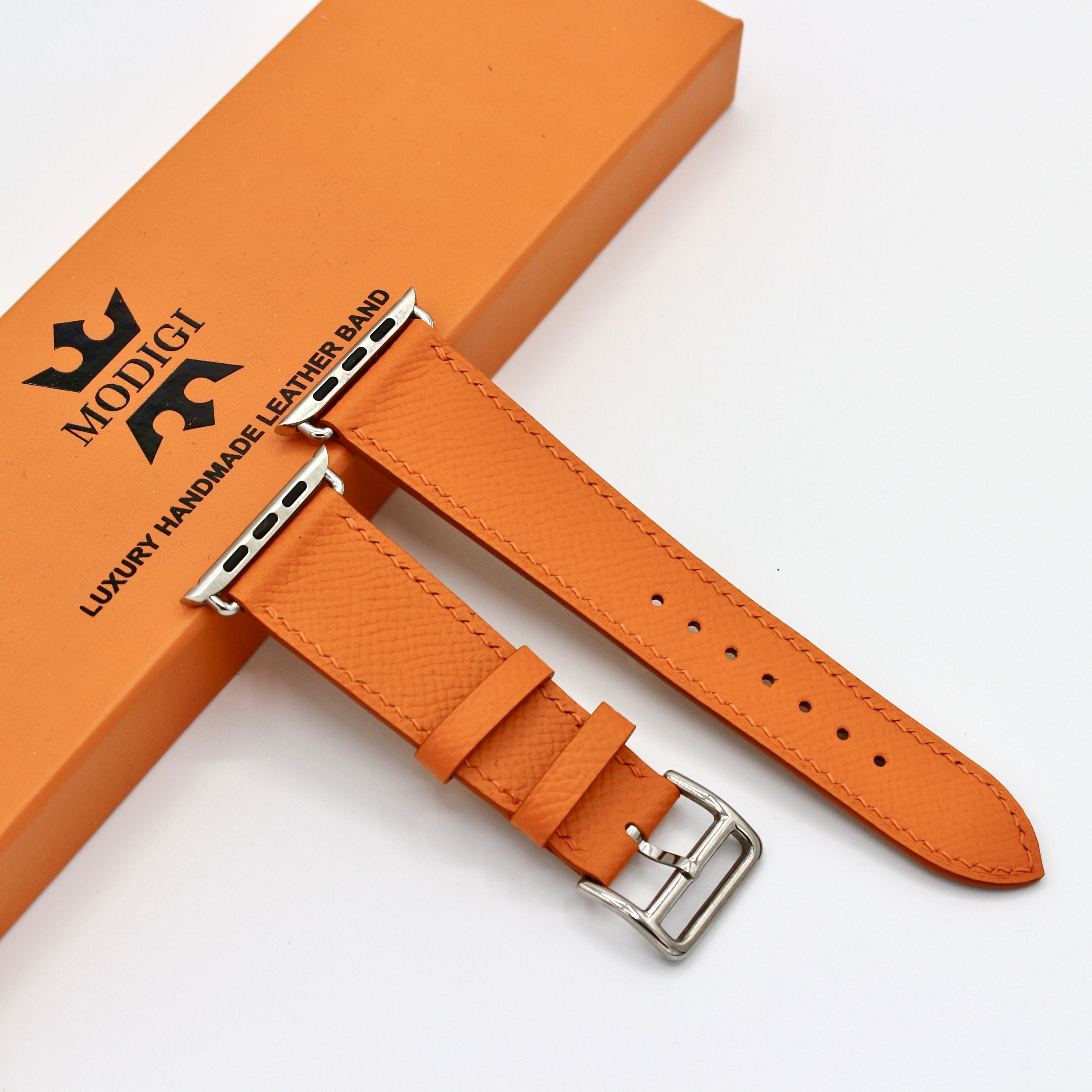 Apple Watch 7 バンド45牛皮 アップルウォッチ革レザーベルト手作り44アップルウォッチバンド44