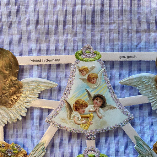 新柄入荷！ドイツ製『アンティーク調 クロモス 天使 クリスマスにも