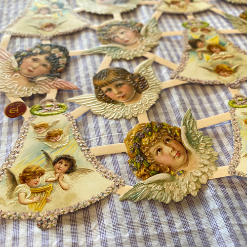 新柄入荷！ドイツ製『アンティーク調 クロモス 天使 クリスマスにも