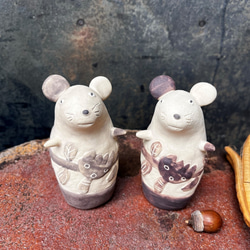 Chusuke (灰色米色) 陶瓷/鼠標/鼠標 第11張的照片