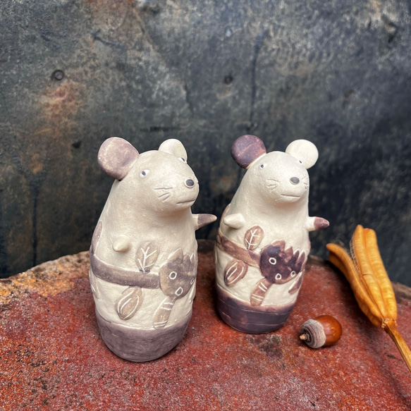 Chusuke (灰色米色) 陶瓷/鼠標/鼠標 第13張的照片