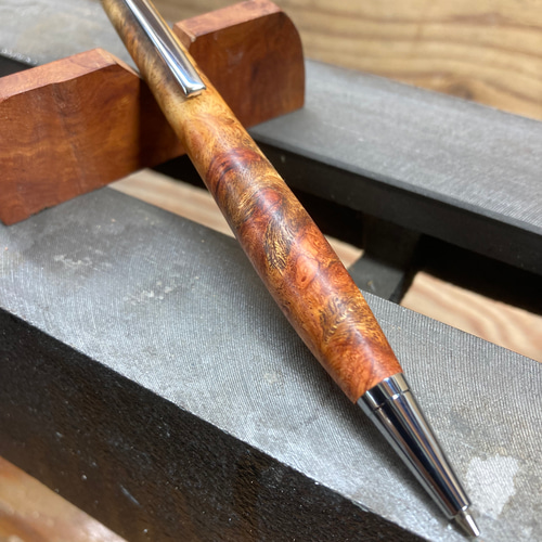 紅白花梨瘤目　シャープペンシル 花梨瘤】シャープペンシル【紅白】 ペン・筆記用具 Rei工房 通販