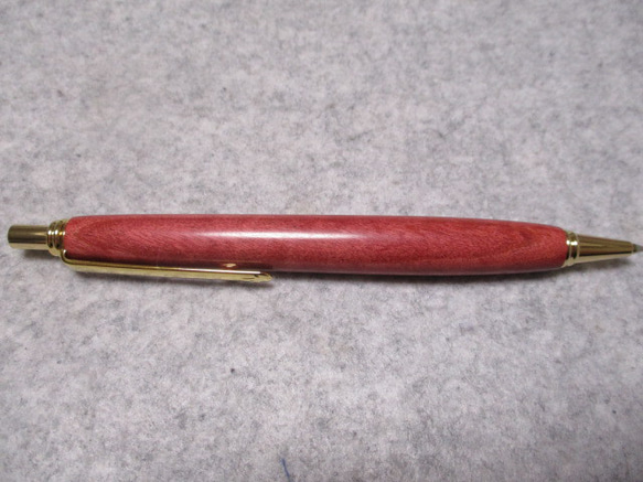 ピンクアイボリー　縮杢　シャープペンシル(0.5ミリ用)　希少材  　 2枚目の画像