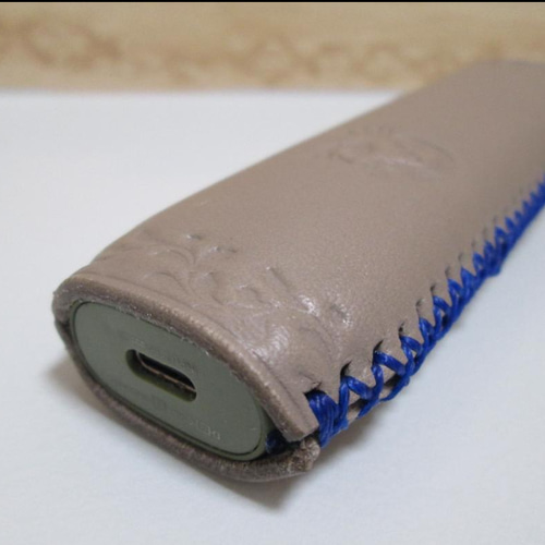 IQOS ILUMA ONE アイコスイルマワンケース 栃木レザー刻印 グレー