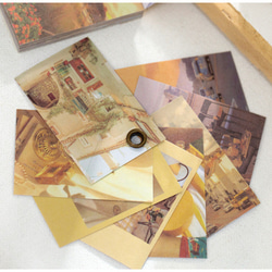 特価商品　5種　シール　ステッカー　コラージュ　風景　写真シール　フォトシール　海外　豆本　インスタ風 8枚目の画像