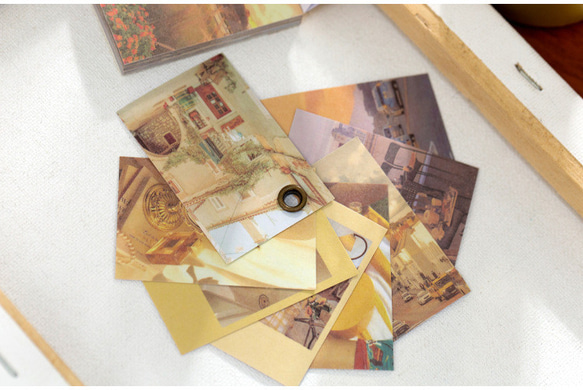 特価商品　5種　シール　ステッカー　コラージュ　風景　写真シール　フォトシール　海外　豆本　インスタ風 8枚目の画像