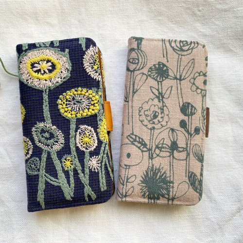 11-3 iPhone他、全機種対応 手帳型ケース ミナペルホネン letter of