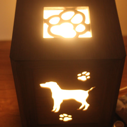 アロマランプ大　ドッグ-犬　 LEDの灯りで香るランプ　ディフューザーアロマストーンアロマポット 5枚目の画像
