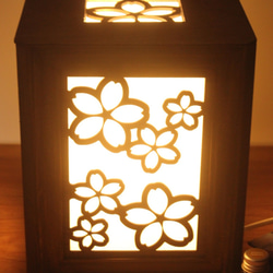 アロマランプ大　桜ー明　 LEDの灯りで香るランプ　ディフューザーアロマストーンアロマポット 8枚目の画像