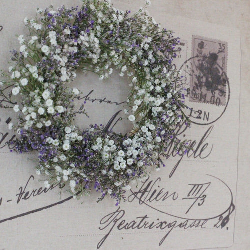 リース　かすみ草 雫のリース No.54 | green88