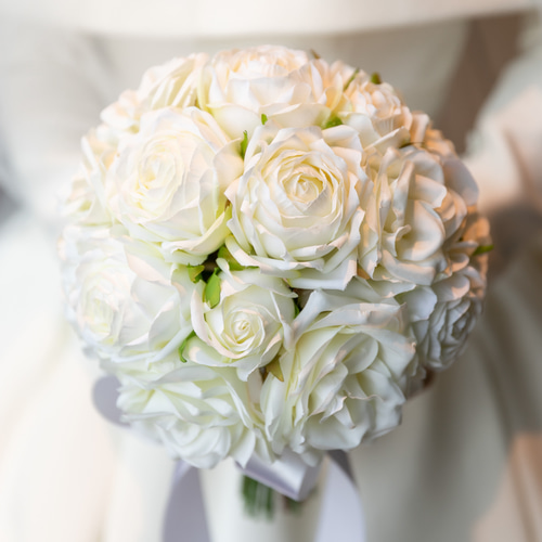 ウエディング ブーケ&ブートニア (ホワイト)