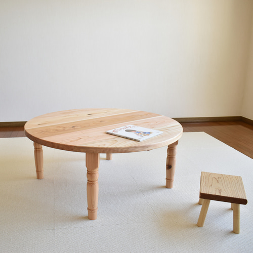 ろくろ脚の丸テーブル〔90cm〕♫お得な脚仕様割引あり ロー ろくろ脚の丸テーブル〔90cm〕♫お得な脚仕様割引あり ロー