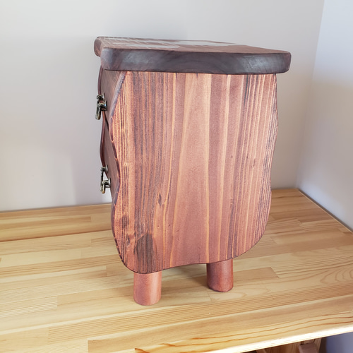 Karumama 】丸太 チェスト 棚 飾り棚 切り株 重厚 高級家具