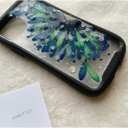 【値下げ中！】 ♡押し花ケース♡ 《HANABI》iPhone11pro対応 3枚目の画像