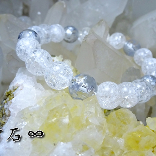 叶石 【 龍神ブレスレット 】 人生の、運気上昇のお守りに！ 銀龍  