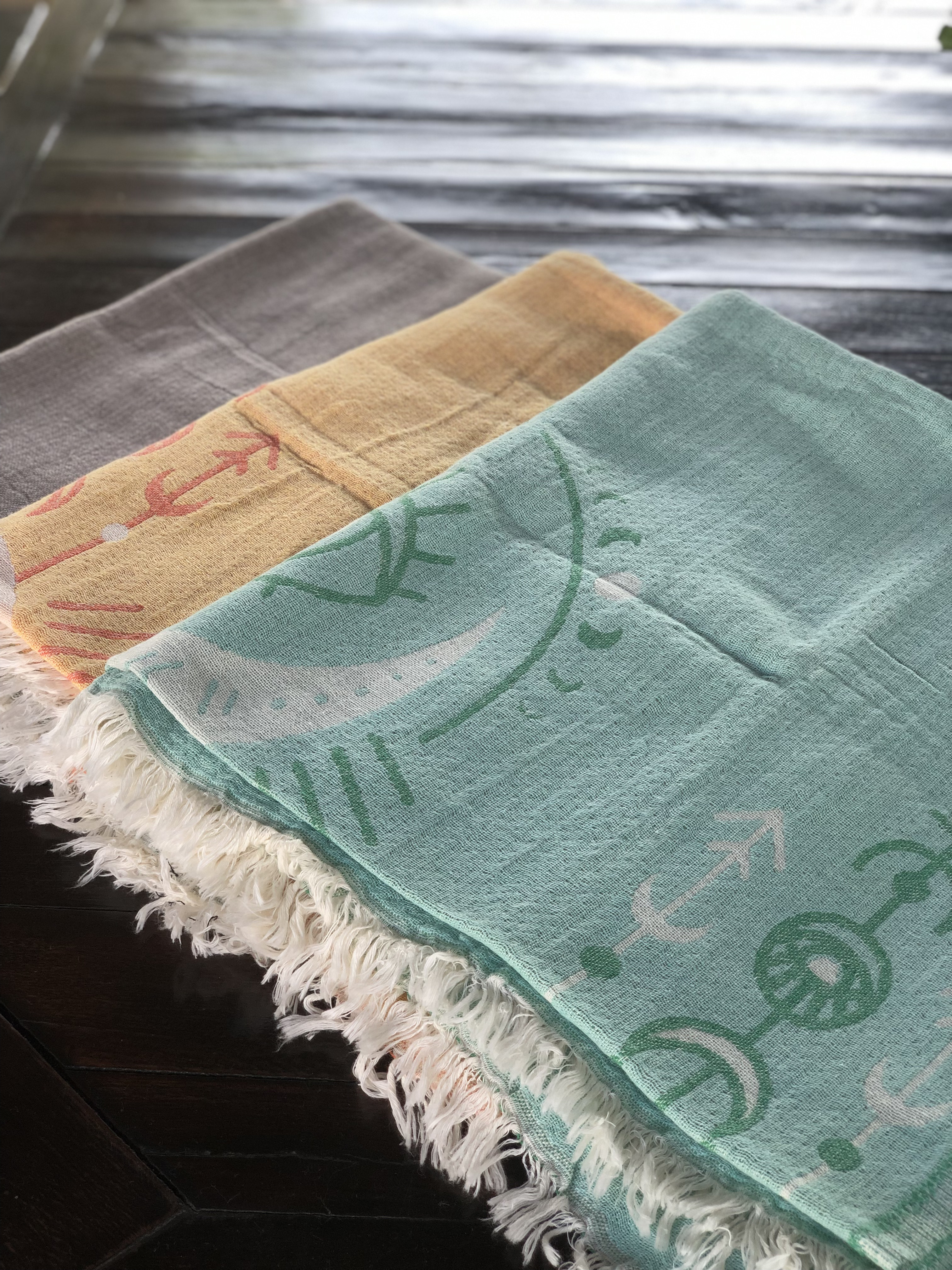 トルコ・ペシュテマル・オーガニックコットン・バスタオル・ブランケット・ムーンナザール