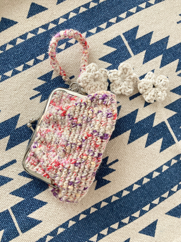 「がま口 村門」 がま口ポーチ ROPE CHAIN付き がま口 村門」 がま口ポーチ ROPE CHAIN付き がま口村門