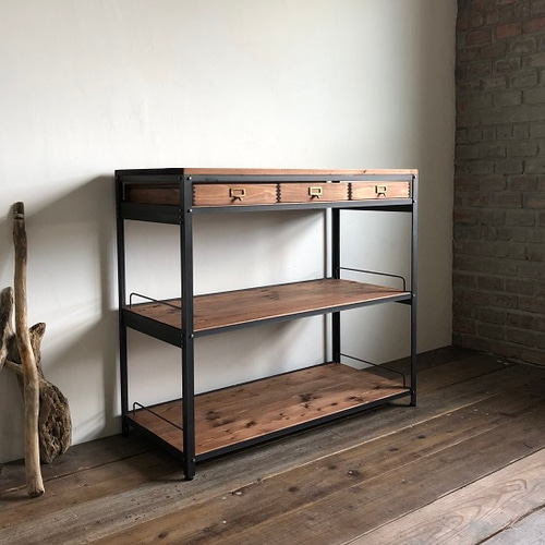 アイアン シェルフ インダストリアル アイアン シェルフ ラック インダストリアル ガレージ シューズ