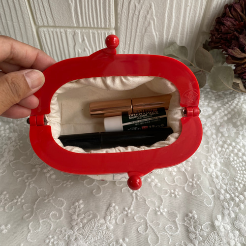 昭和レトロ看板BOX ポーチ 赤黒☆iQOSケース・タバコケース 昭和