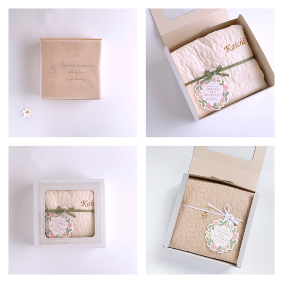 ＆mum イブル スリーパー 赤ちゃん 新生児 ベビー 着脱しやすい 両開き リーフ刺繍《出産祝い/名入れ》 20枚目の画像