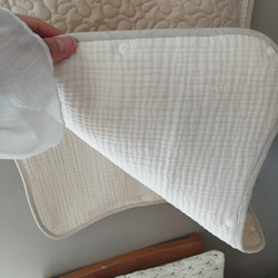 ＆mum イブル スリーパー 赤ちゃん 新生児 ベビー 着脱しやすい 両開き リーフ刺繍《出産祝い/名入れ》 18枚目の画像