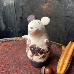 Chusuke (棕色) 陶瓷/鼠標/鼠標 第4張的照片
