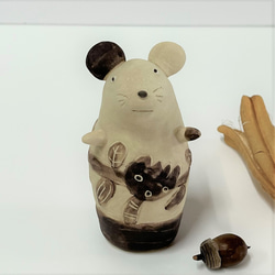 Chusuke (棕色) 陶瓷/鼠標/鼠標 第5張的照片