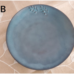 パスタ皿　ランチプレート　丸皿　青い皿 9枚目の画像