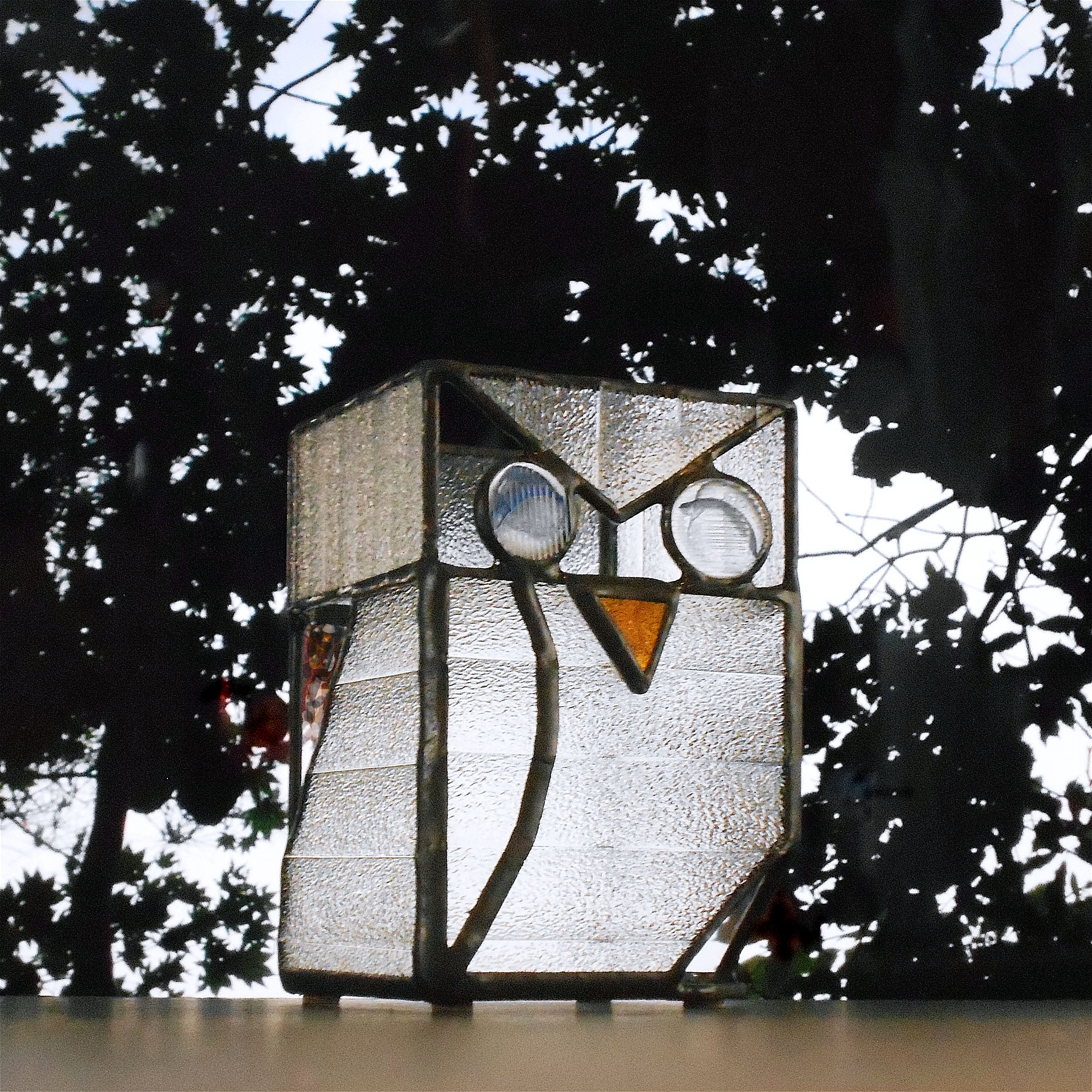 ステンドグラス受注制作オーナメント＊ふくろう ステンドグラス受注制作オーナメント＊ふくろう