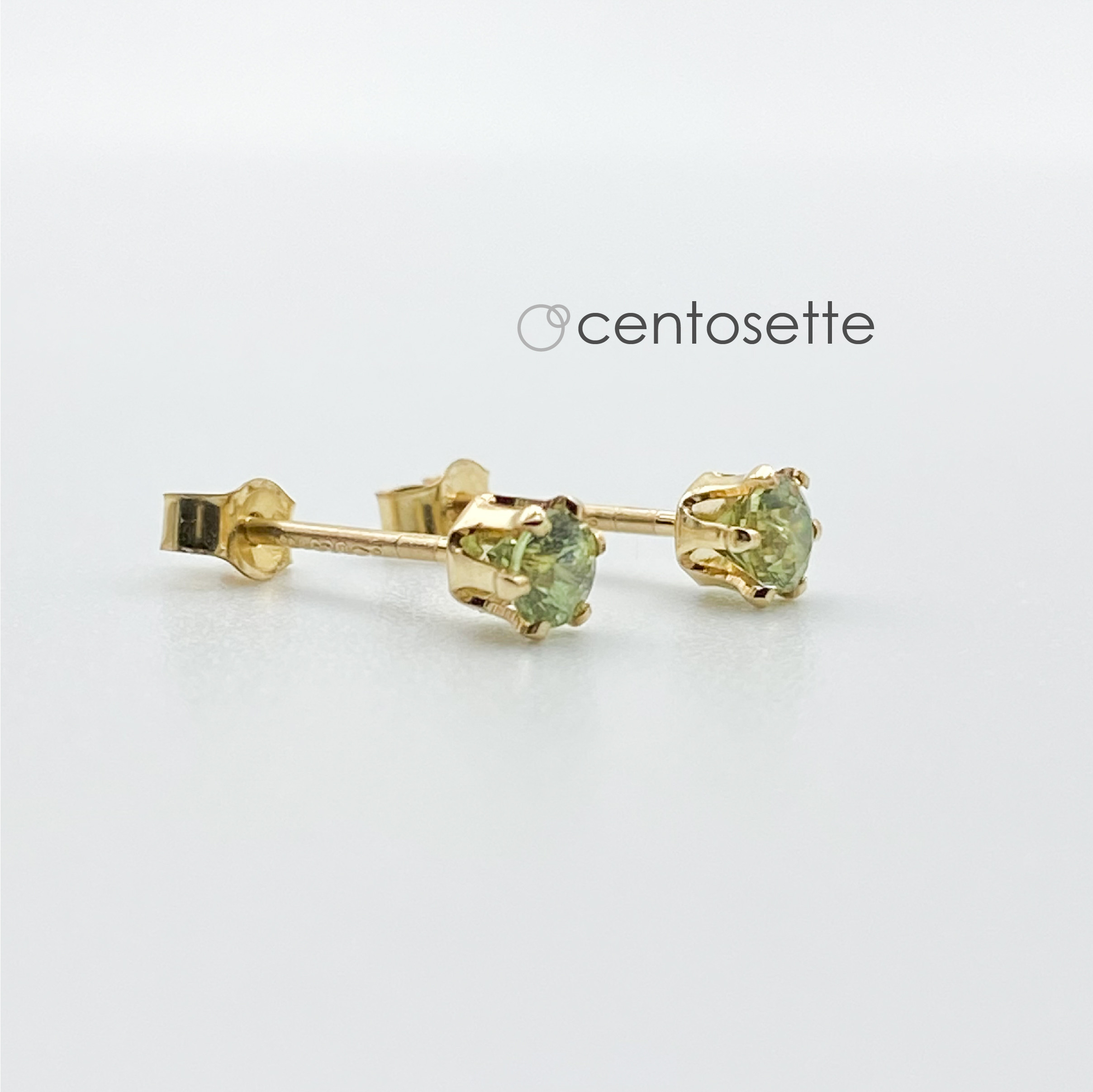 【再販】希少☆デマントイドガーネット14KGF6本爪スタッドピアス/サージカルステンレス・SV925・イヤリング金具変更